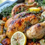Homemade Juicy Whole Roast Chicken photo