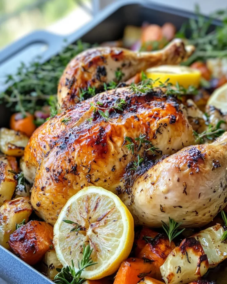 Homemade Juicy Whole Roast Chicken photo
