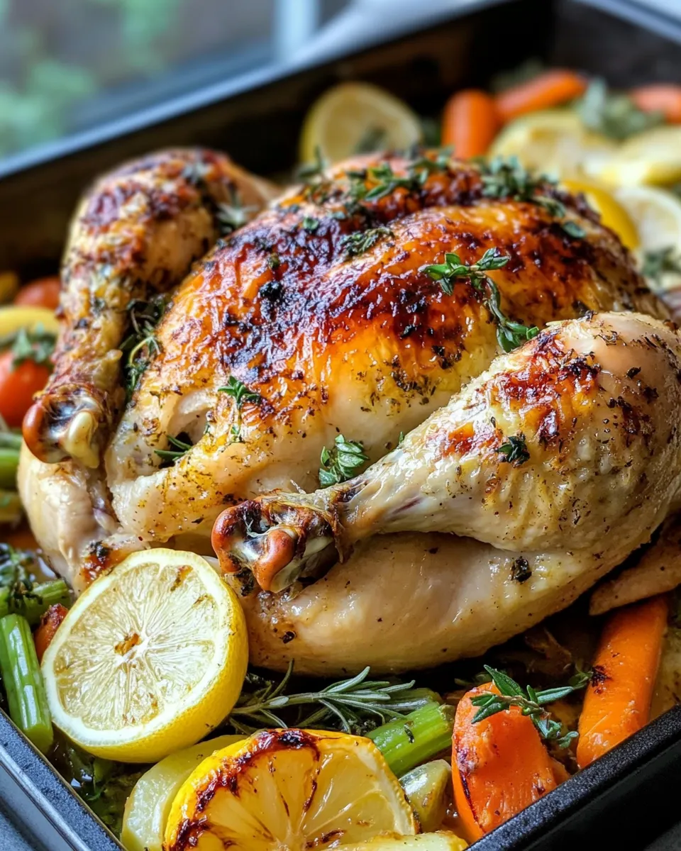 Easy Juicy Whole Roast Chicken recipe photo