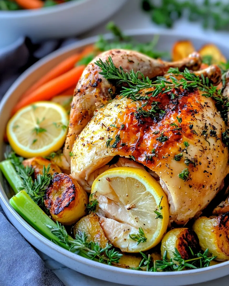 Delicious Juicy Whole Roast Chicken dish photo