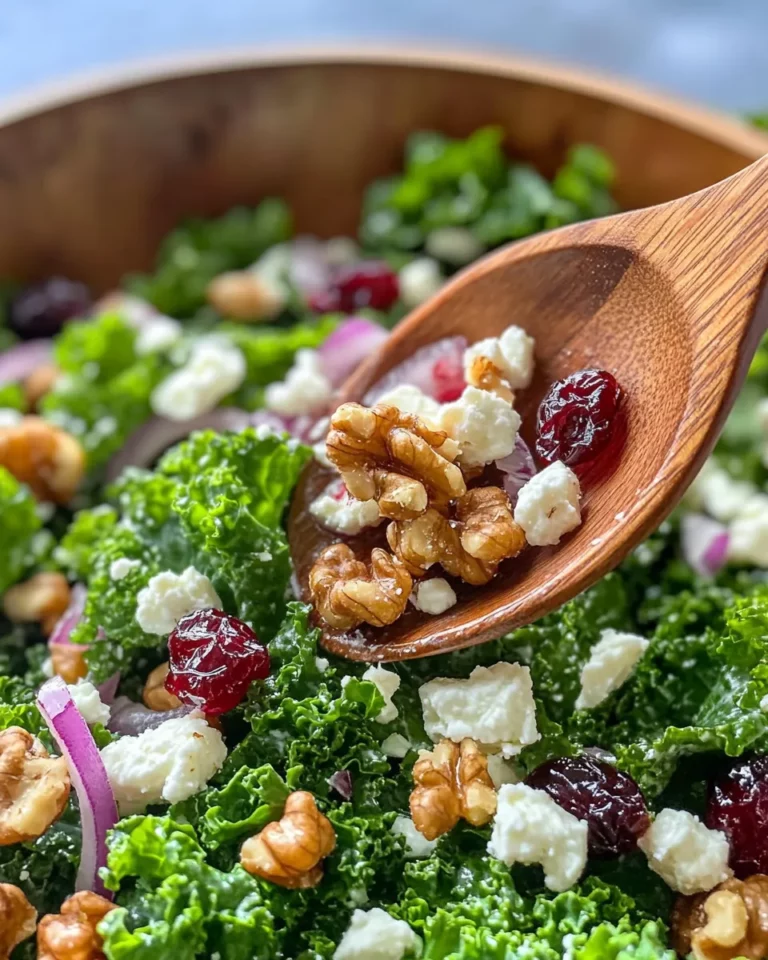 Homemade Kale Cranberry Salad recipe photo