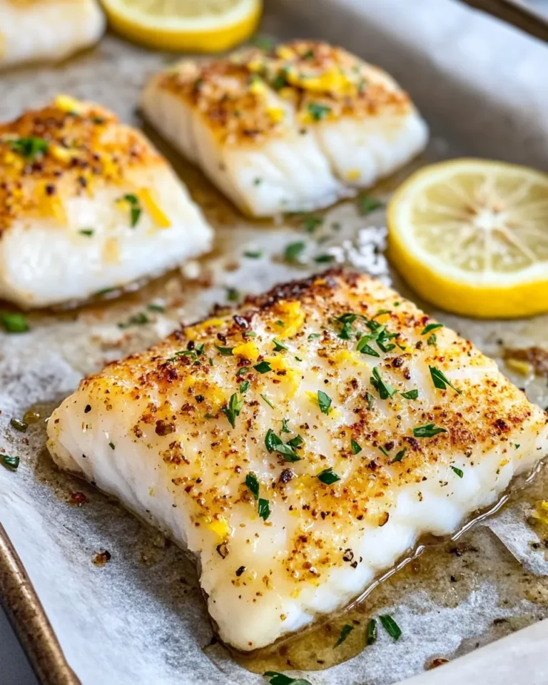 Homemade Lemon Baked Cod recipe photo