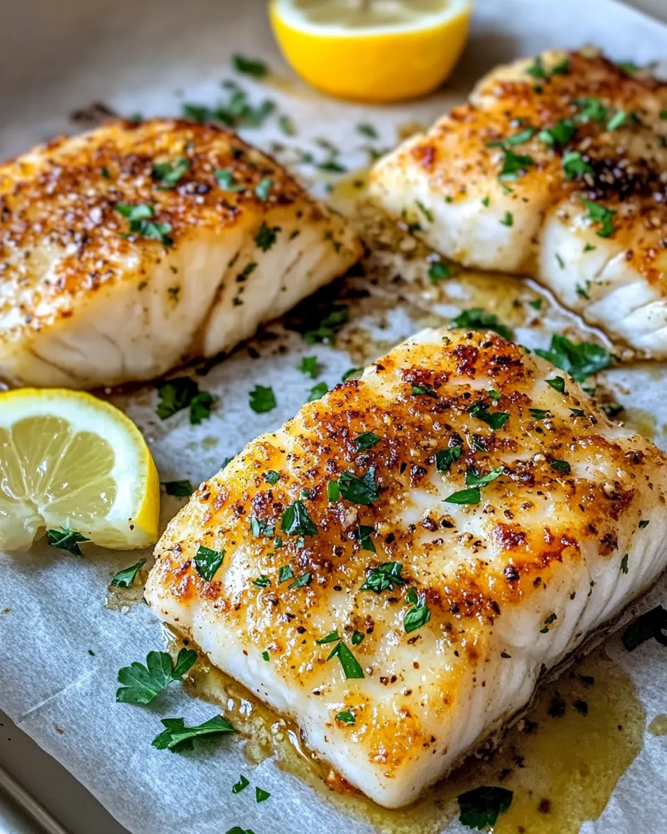 Classic Lemon Baked Cod dish photo
