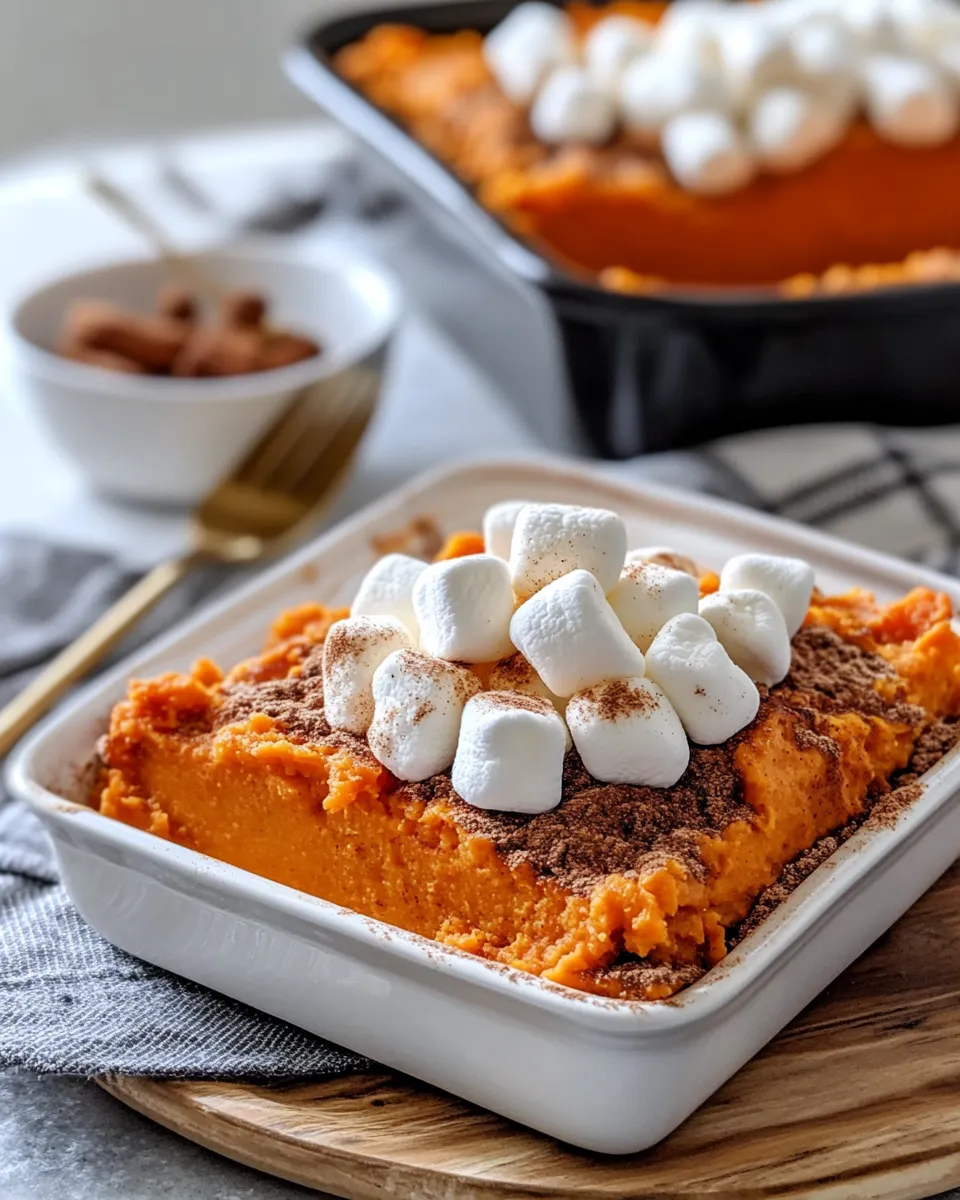 Delicious Marshmallow Sweet Potatoes dish photo