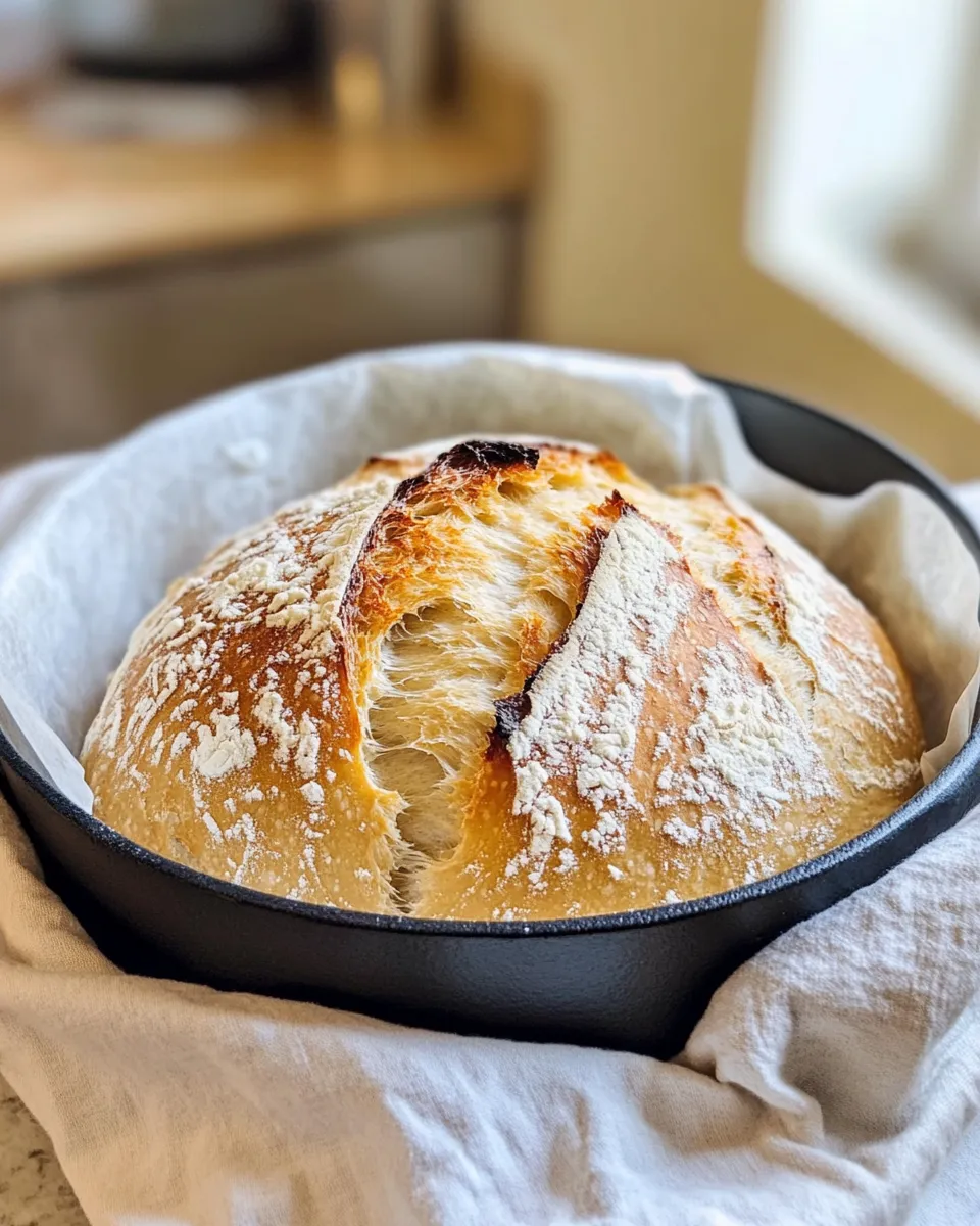 Homemade No-Knead Artisan Bread photo