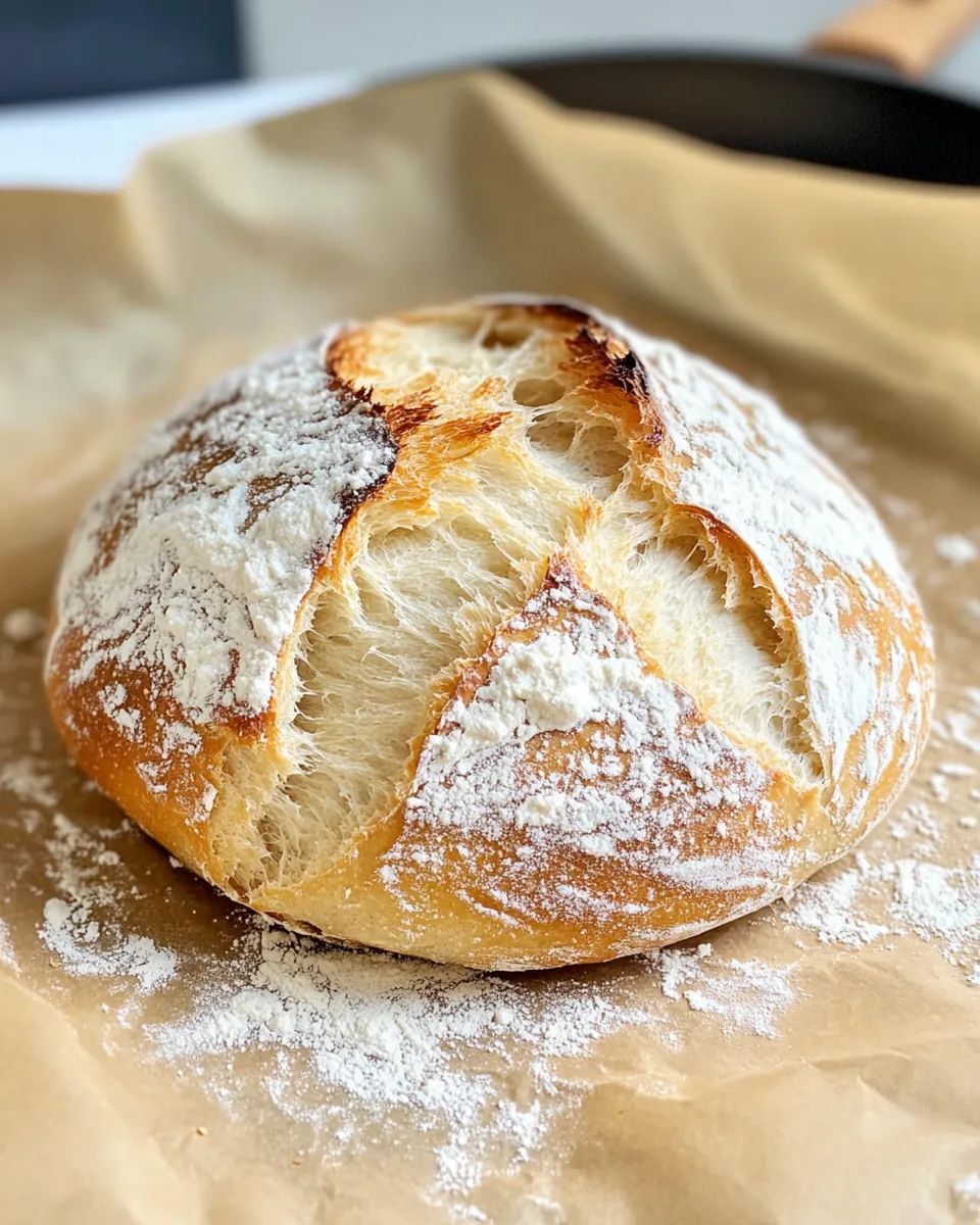 Classic No-Knead Artisan Bread image