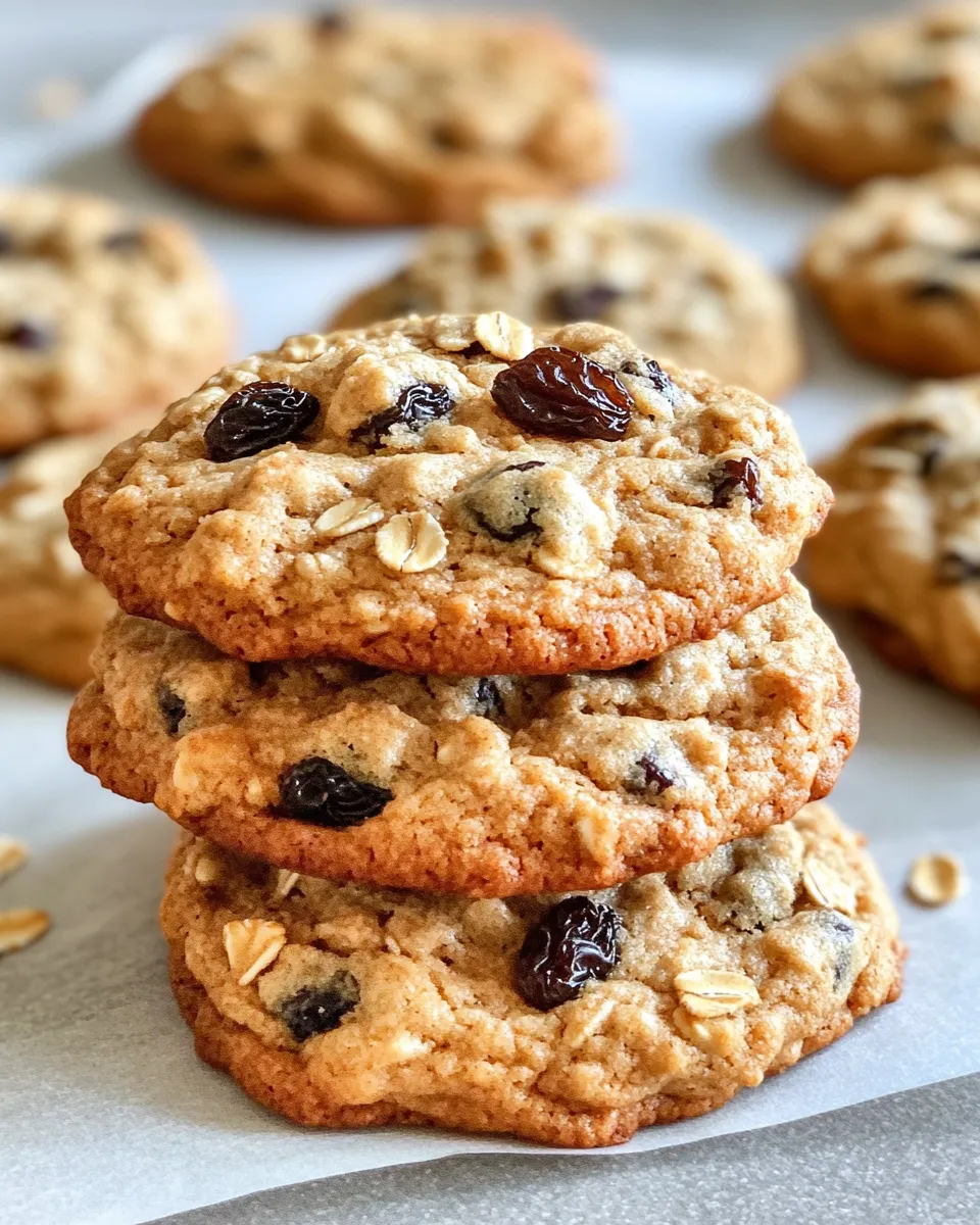 Homemade Oatmeal Raisin Cookies recipe photo