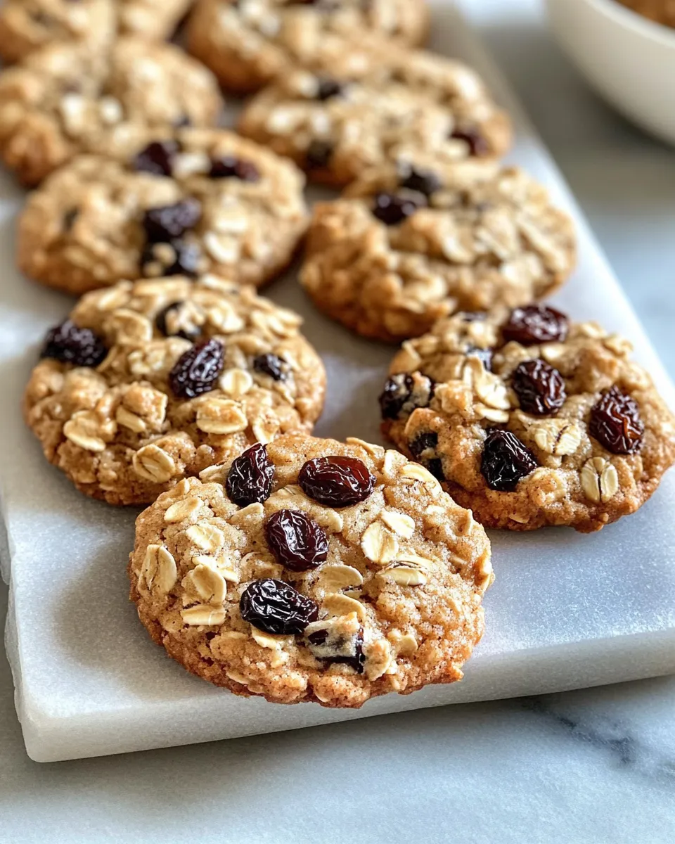 Classic Oatmeal Raisin Cookies dish photo