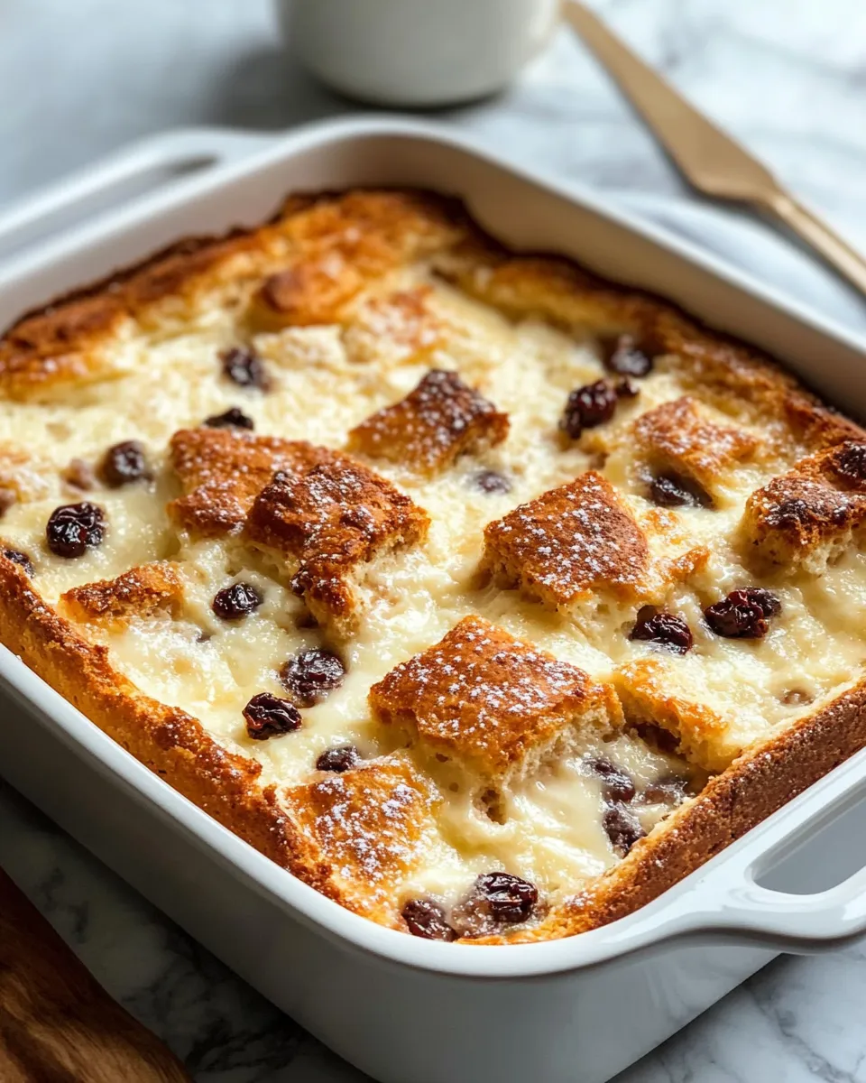 Classic Panettone Bread Pudding dish photo