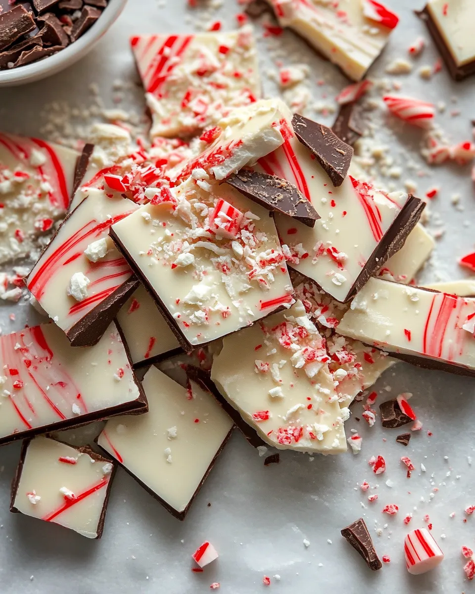 Classic Peppermint Bark dish photo