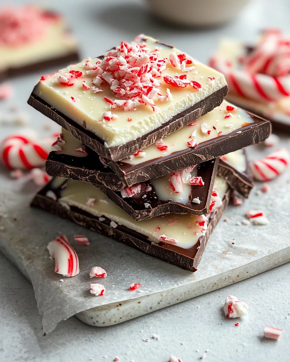 Easy Peppermint Bark food shot
