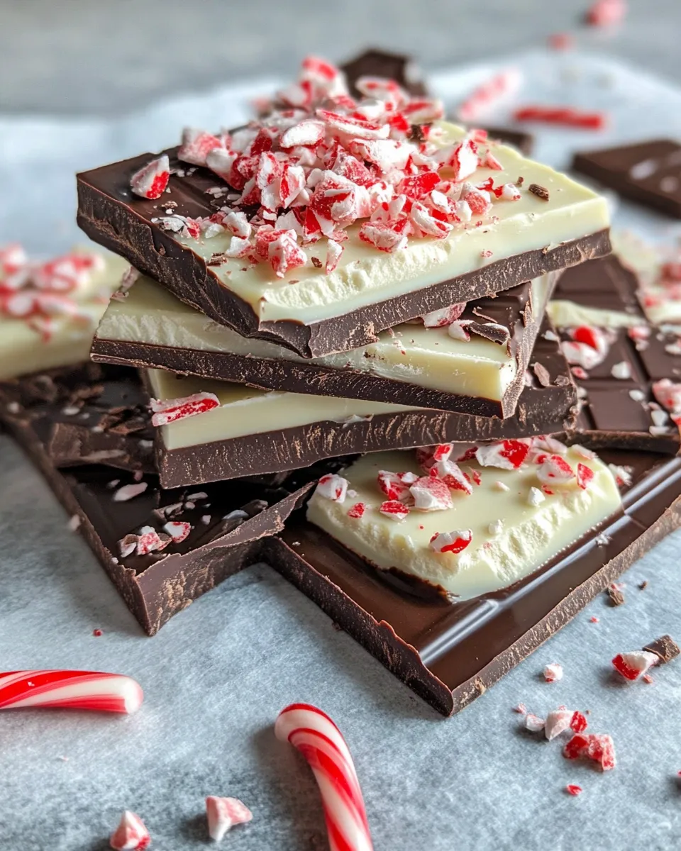 Delicious Peppermint Bark plate image
