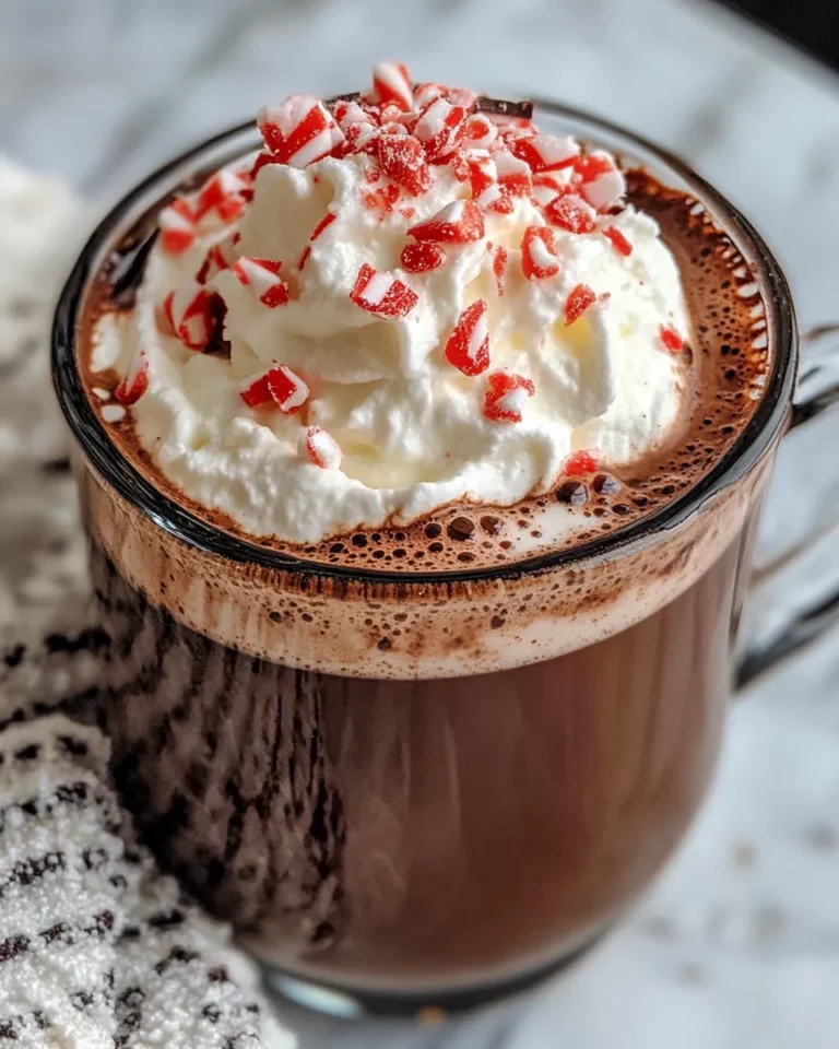Homemade Peppermint Hot Chocolate recipe photo