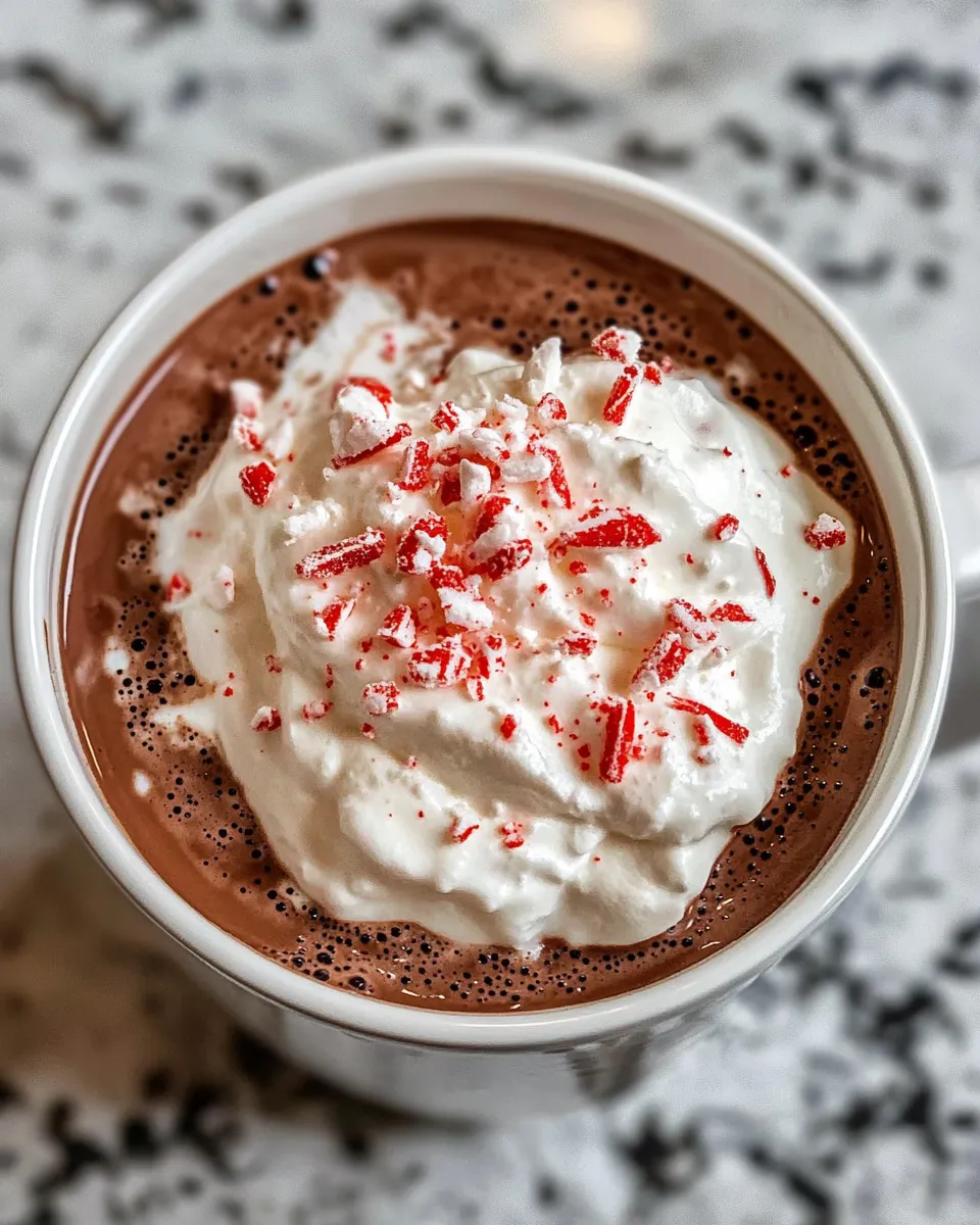 Classic Peppermint Hot Chocolate dish photo