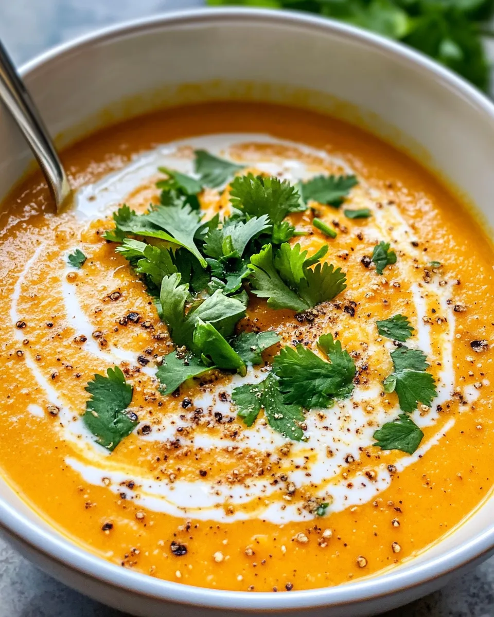 Classic Pumpkin Coconut Soup dish photo
