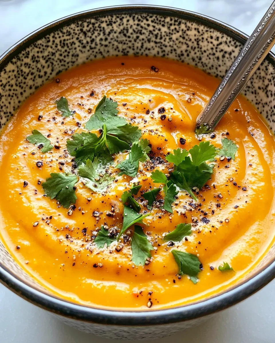 Quick Pumpkin Coconut Soup food shot