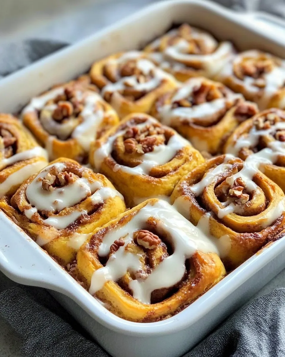 Delicious Pumpkin Patch Pull-Apart Cinnamon Rolls plate image