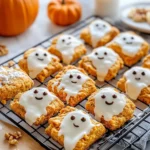Homemade Pumpkin Spice Ghost Scones photo