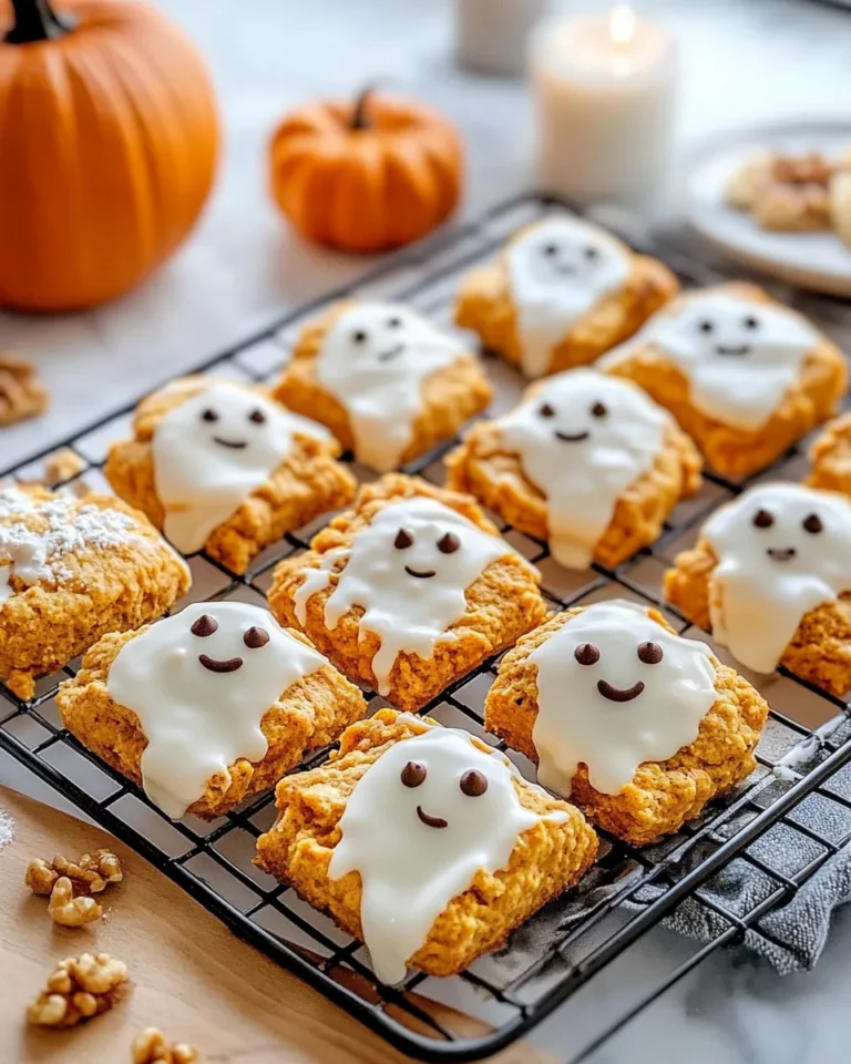 Homemade Pumpkin Spice Ghost Scones photo