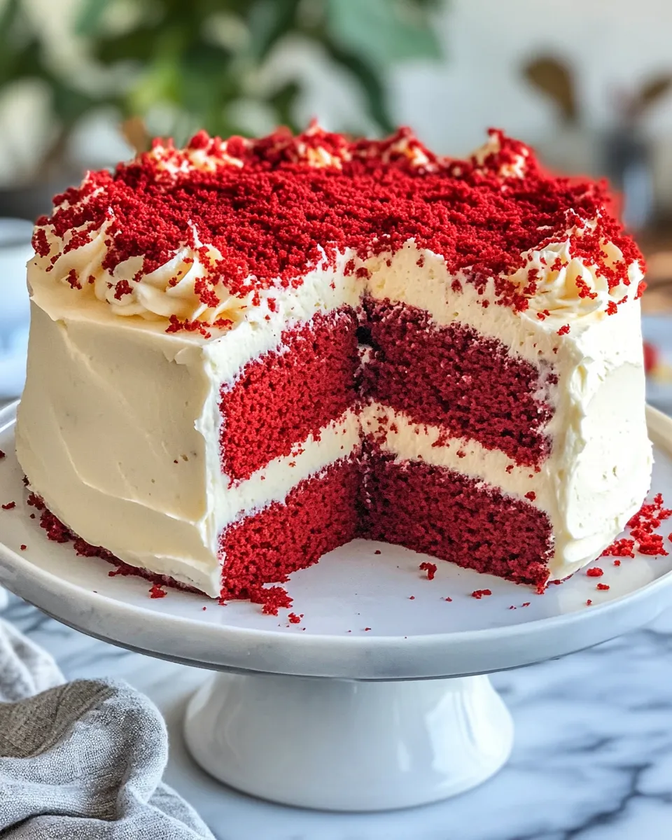 Delicious Red Velvet Cake plate image