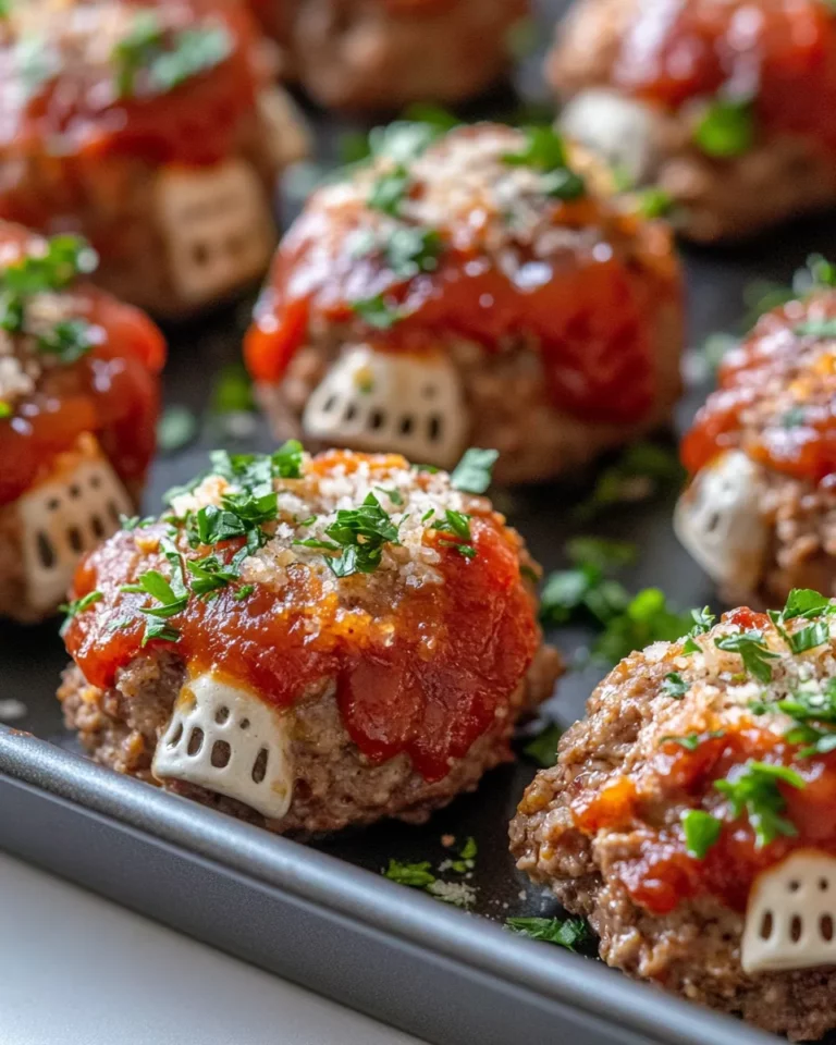 Homemade Skull-Shaped Mini Meatloaves recipe photo