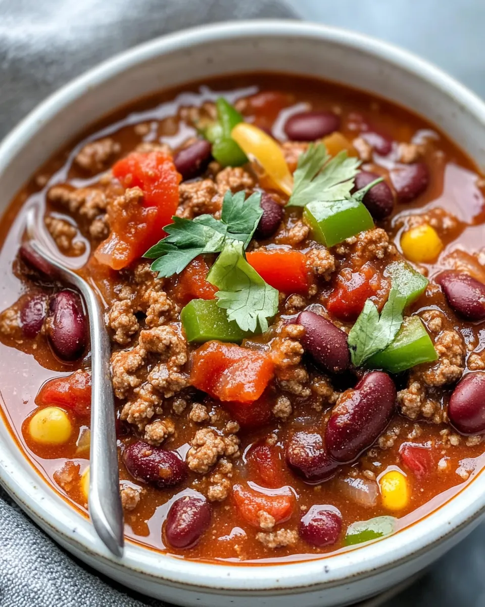 Homemade Slow Cooker Chili photo