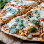Homemade Spiderweb Quesadilla Pizzas recipe photo