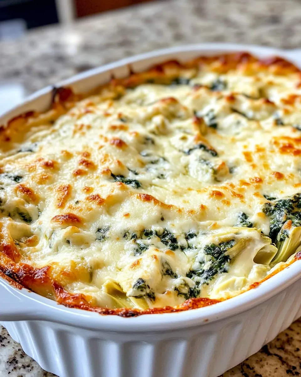 Easy Spinach Artichoke Dip recipe photo