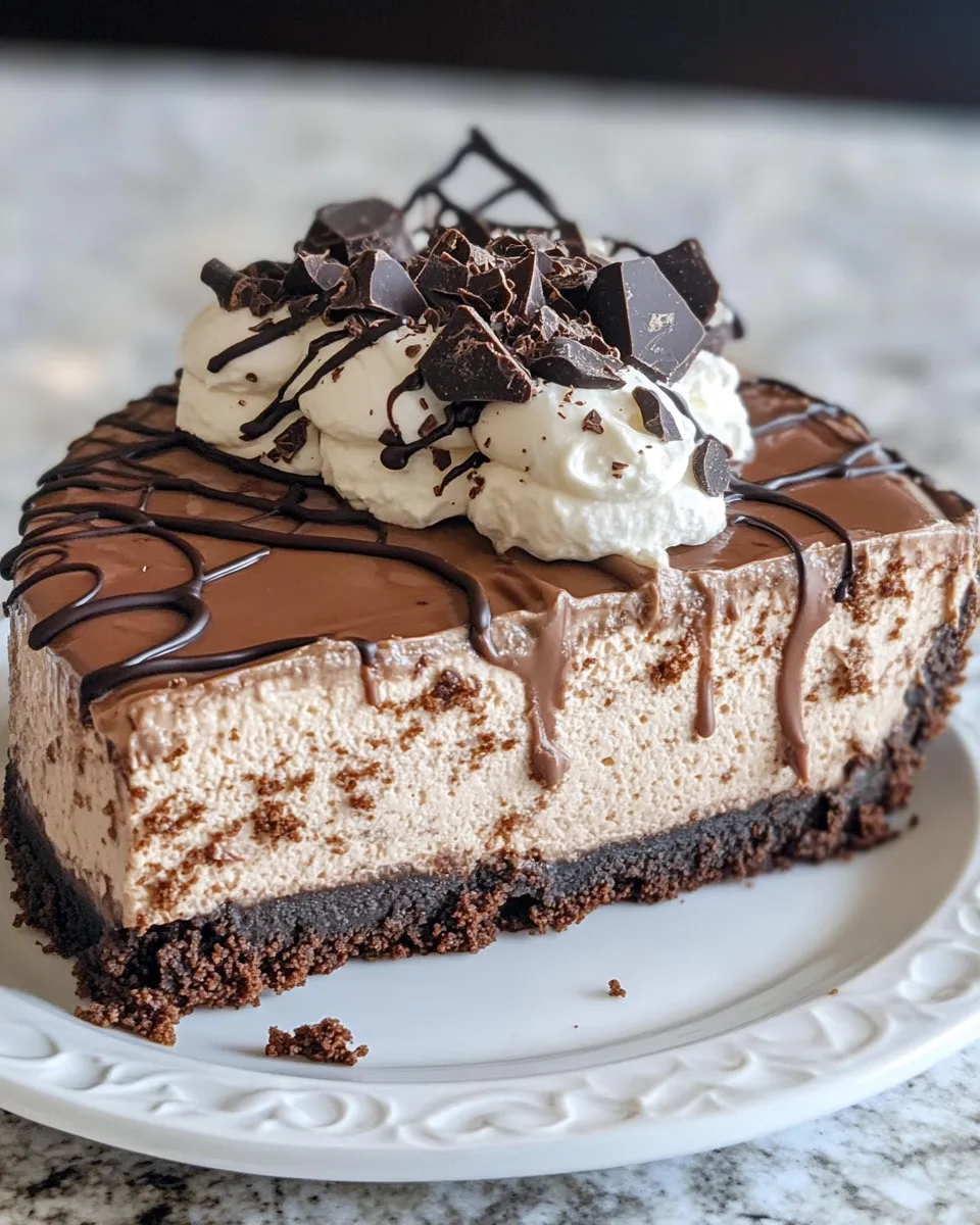 Easy Spooky Spiderweb Chocolate Cheesecake recipe photo