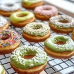 Homemade Toxic Slime Matcha Donuts photo
