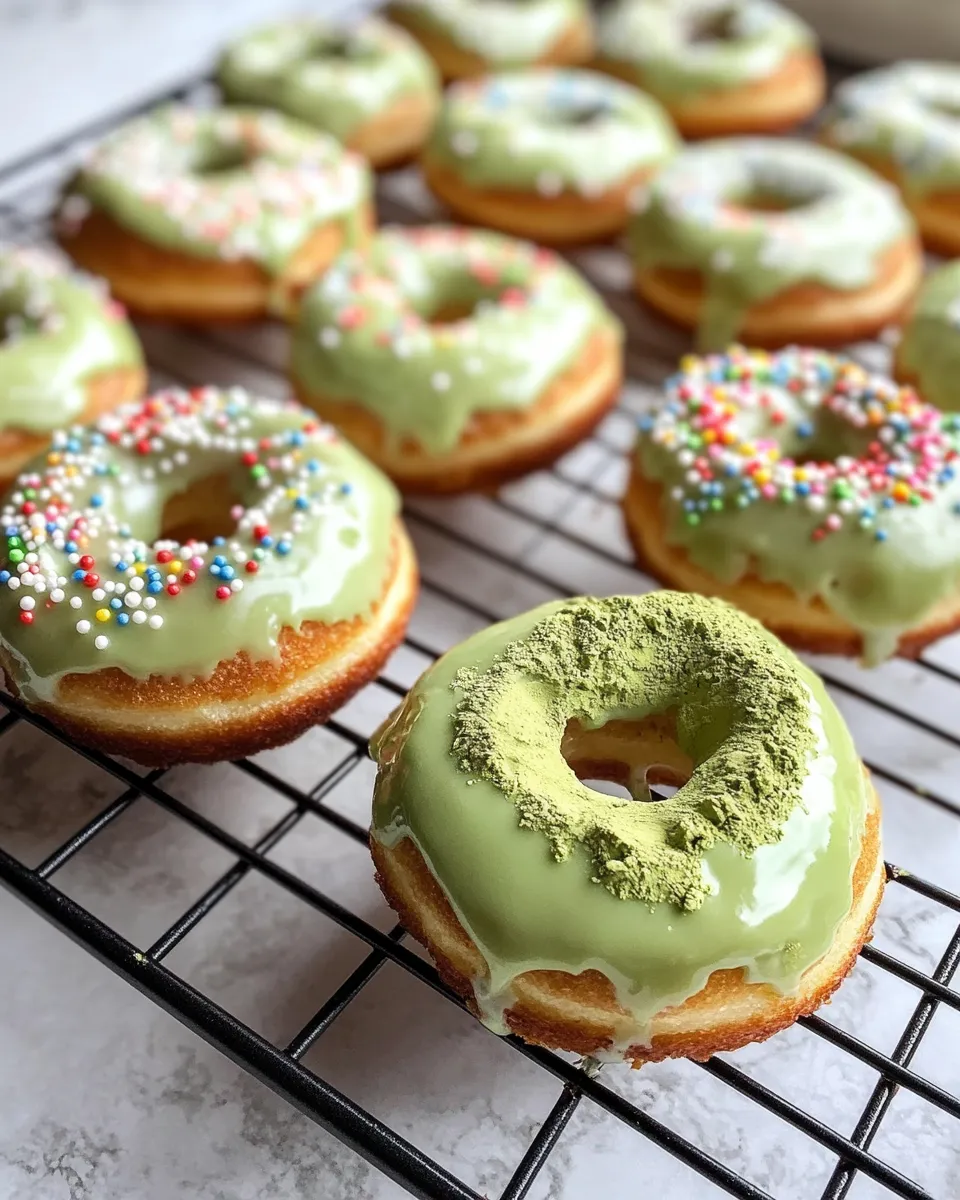 Easy Toxic Slime Matcha Donuts recipe photo