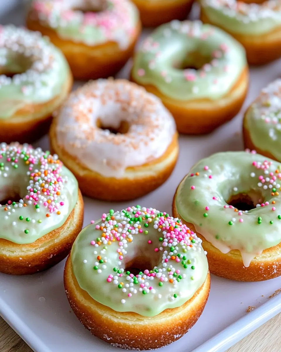 Delicious Toxic Slime Matcha Donuts shot