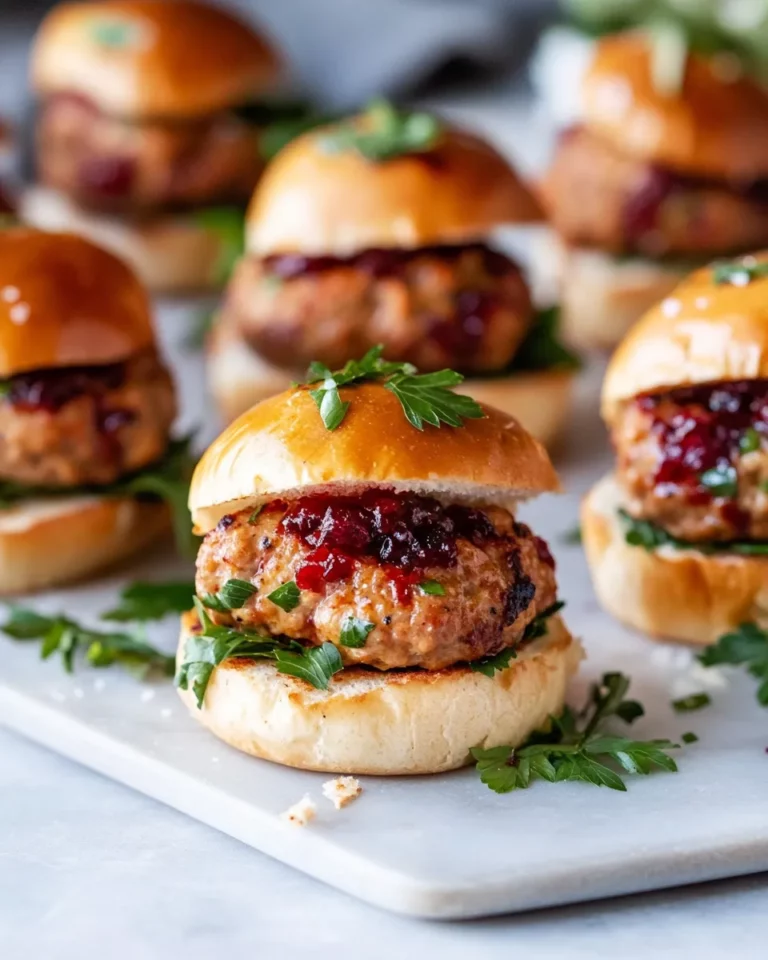 Homemade Turkey Cranberry Sliders photo