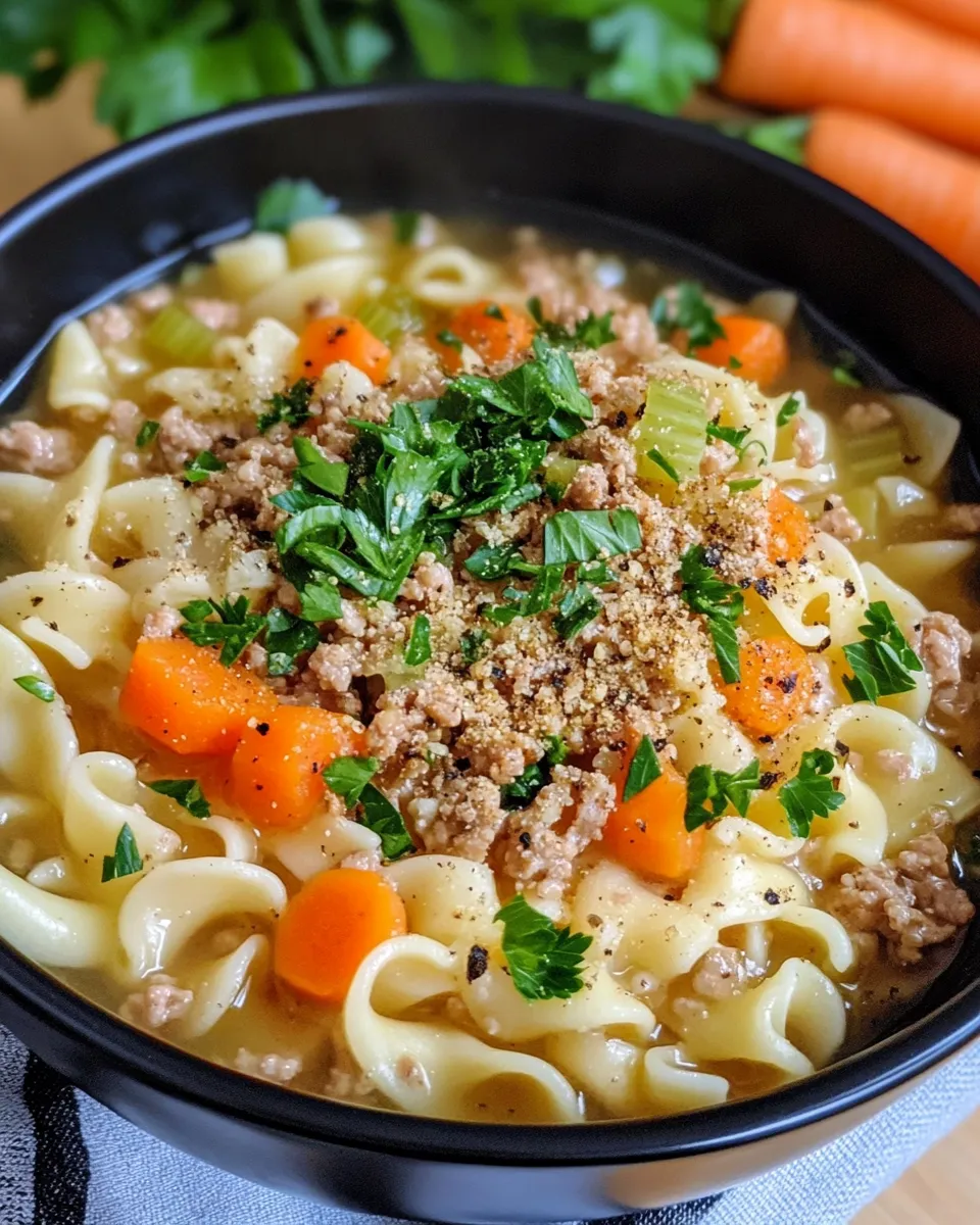 Classic Turkey Noodle Soup dish photo