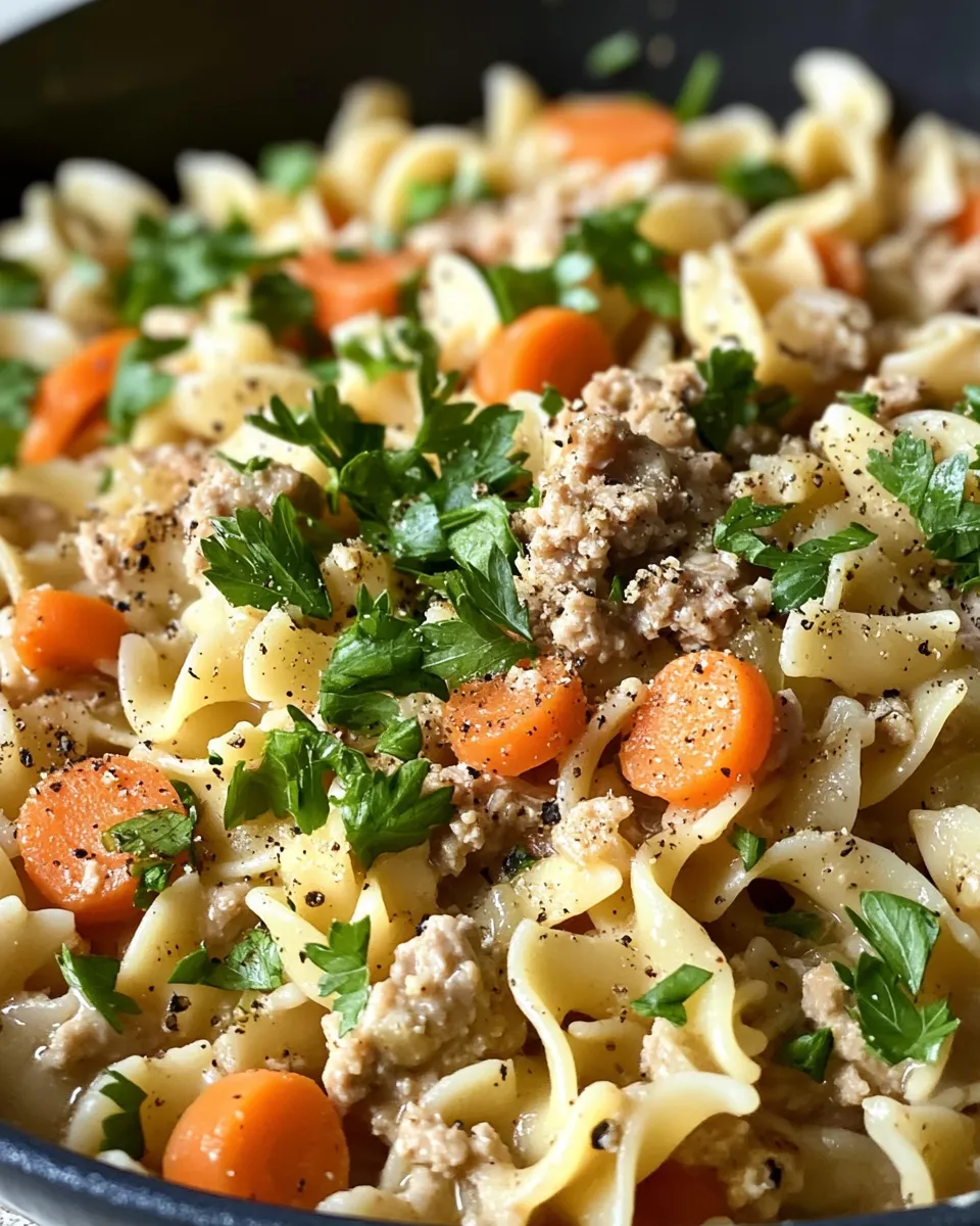 Easy Turkey Noodle Soup food shot