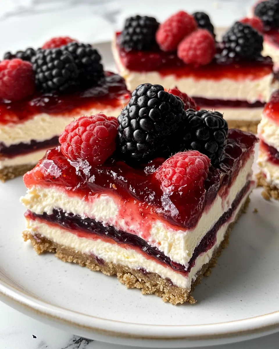 Classic Vampire Bite Cheesecake Bars image