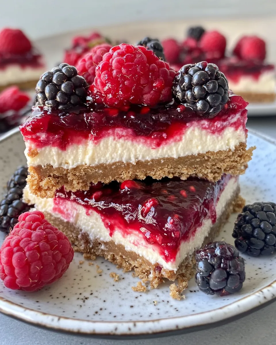 Easy Vampire Bite Cheesecake Bars recipe image