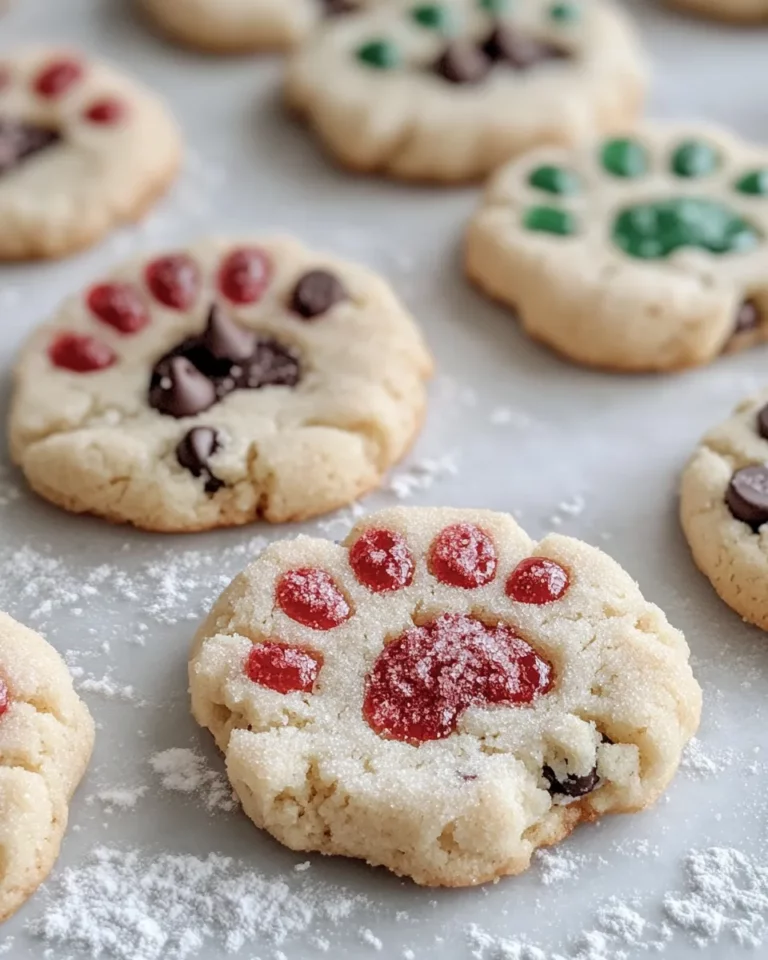 Homemade Werewolf Paw Print Cookies photo