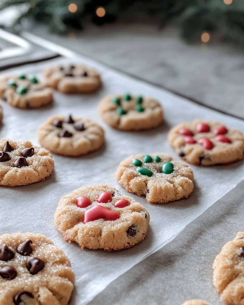 Easy Werewolf Paw Print Cookies recipe photo