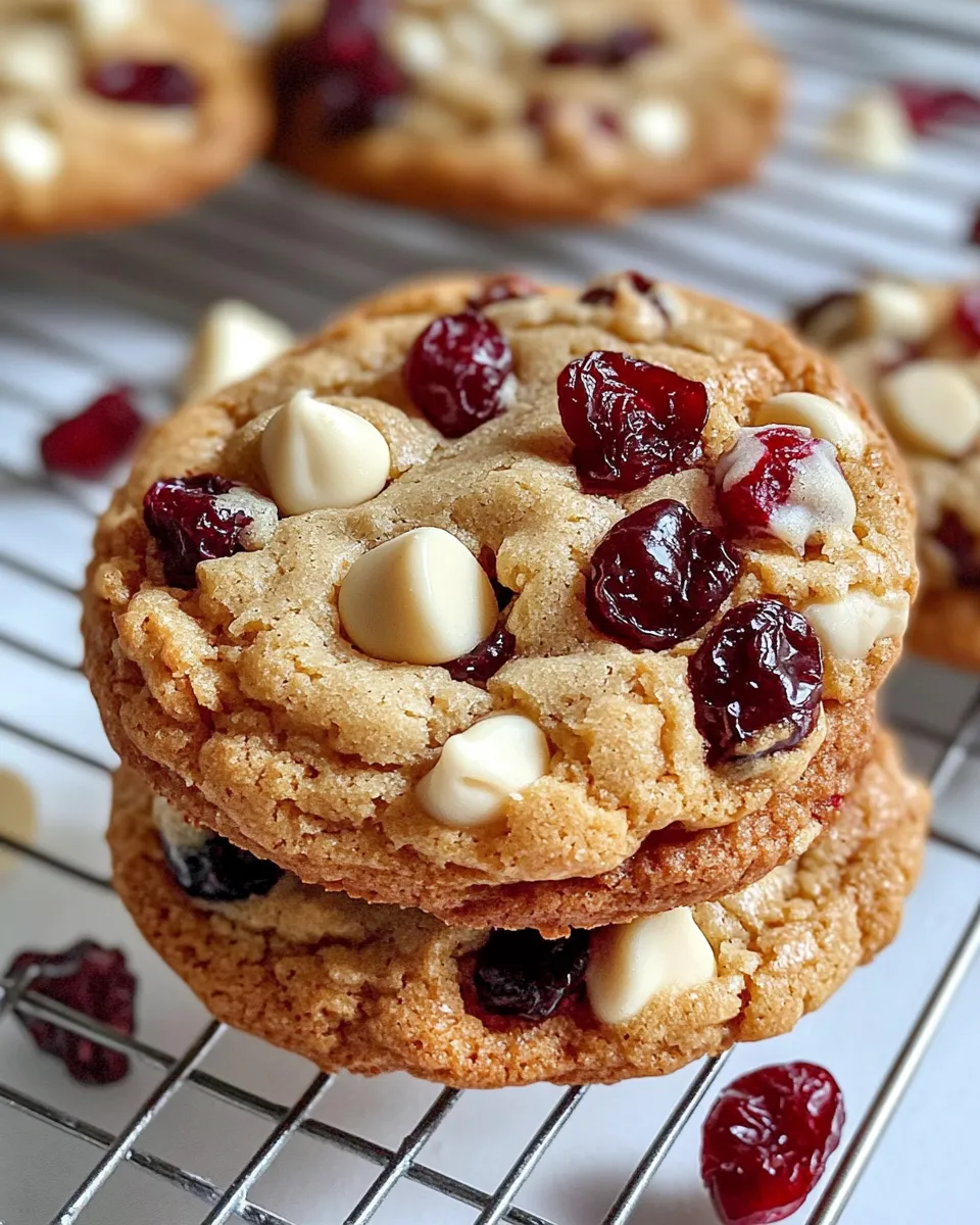 Classic White Chocolate Cranberry Cookies dish photo