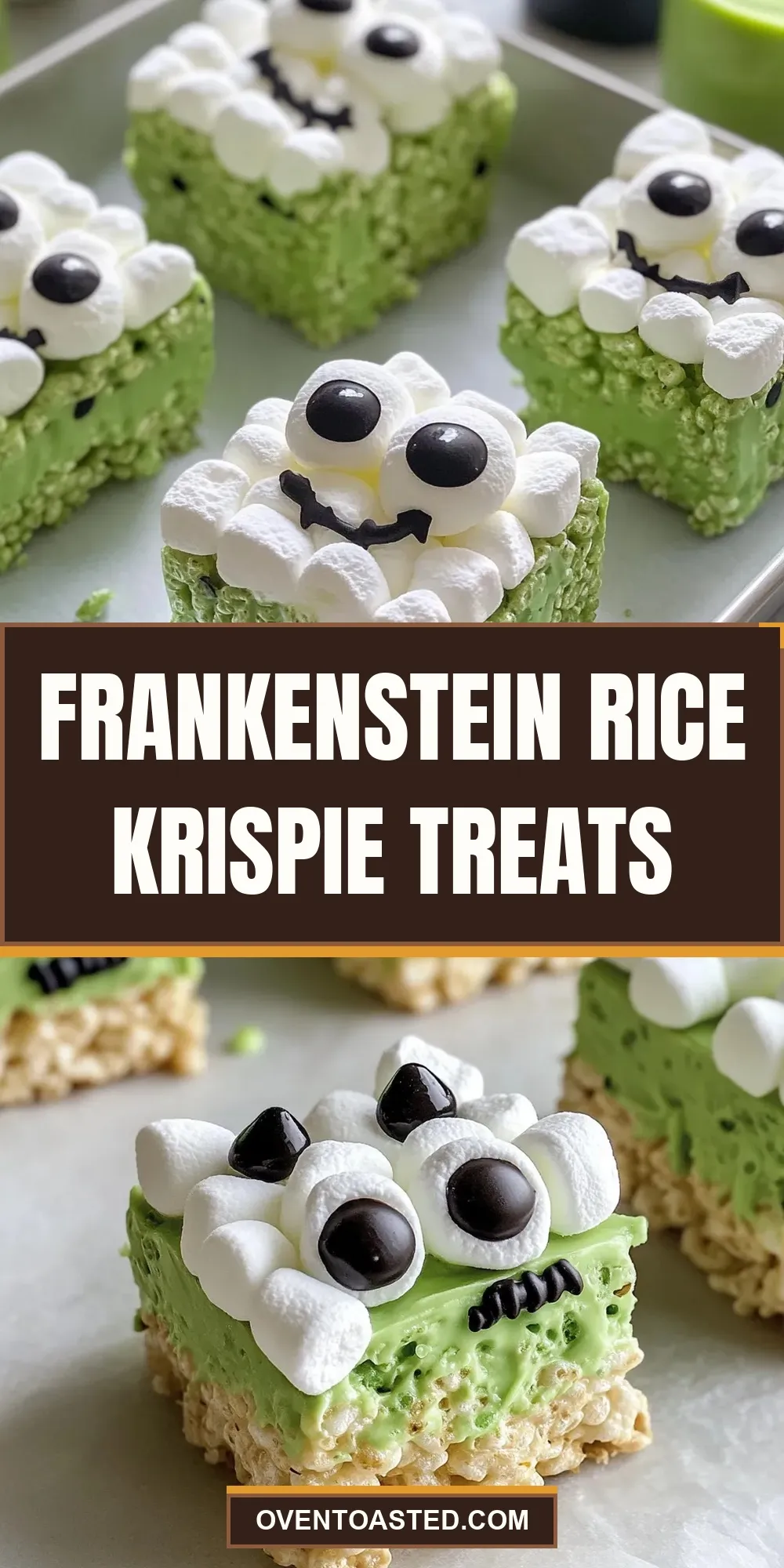How To Make Flavorful Frankenstein Rice Krispie Treats