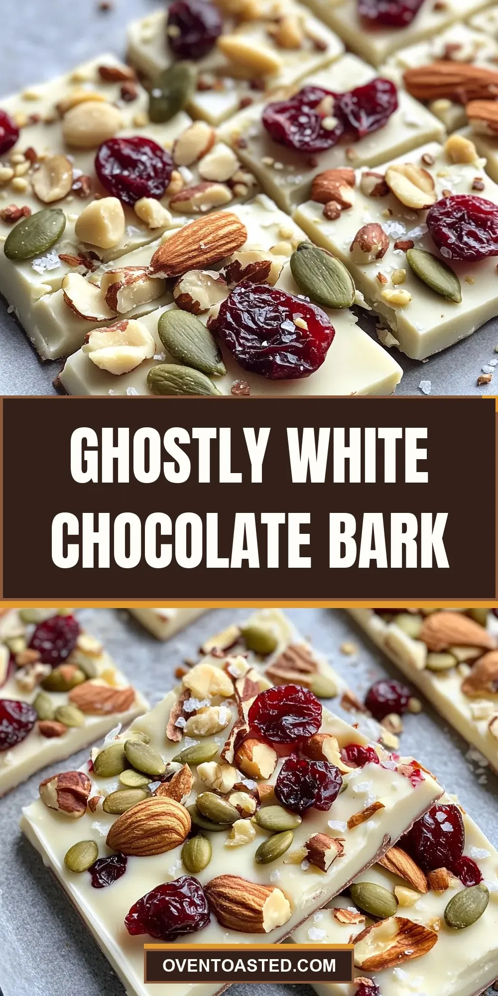 Easy Ghostly White Chocolate Bark Recipe