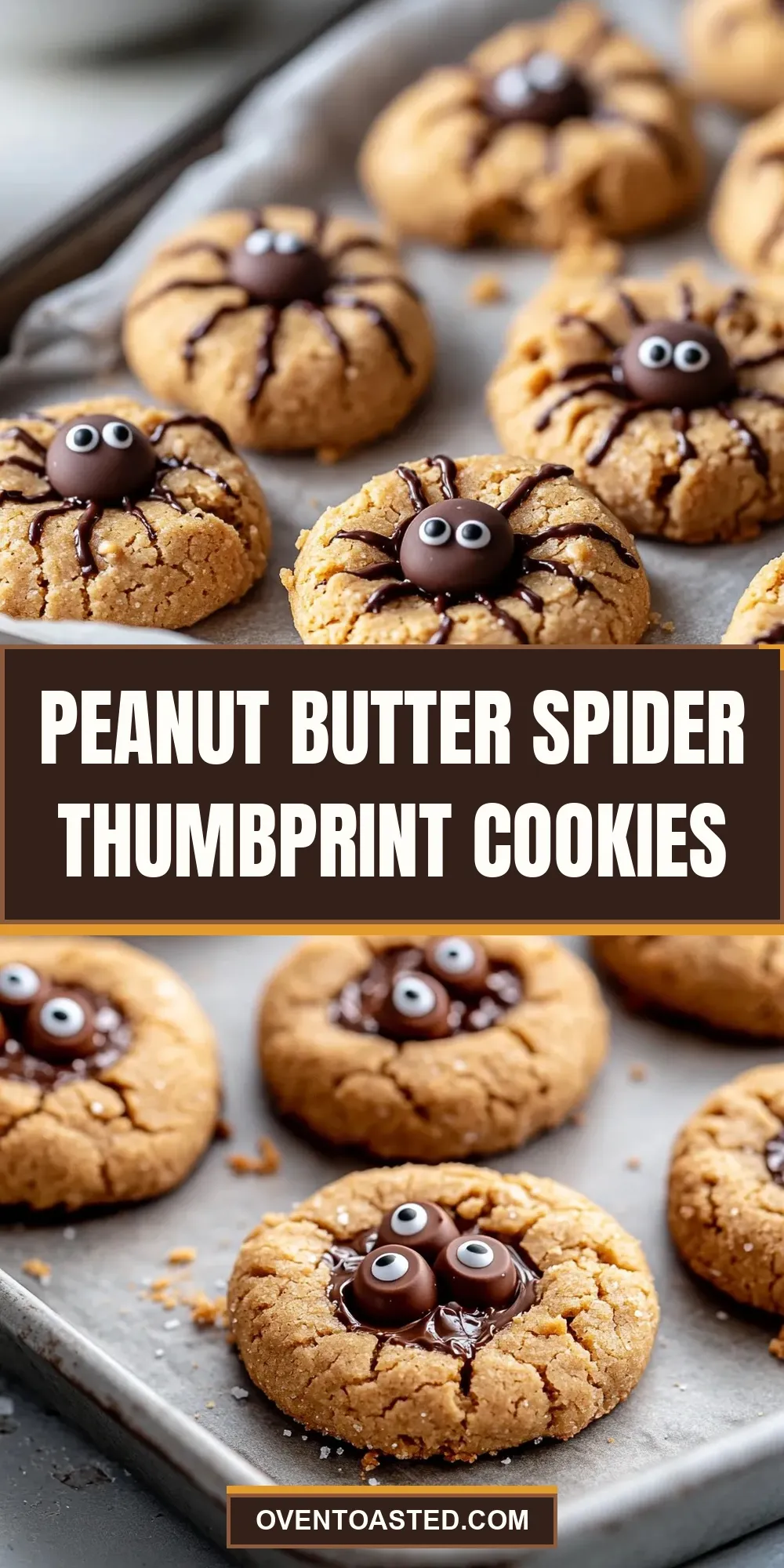 The Best Peanut Butter Spider Thumbprint Cookies Ever