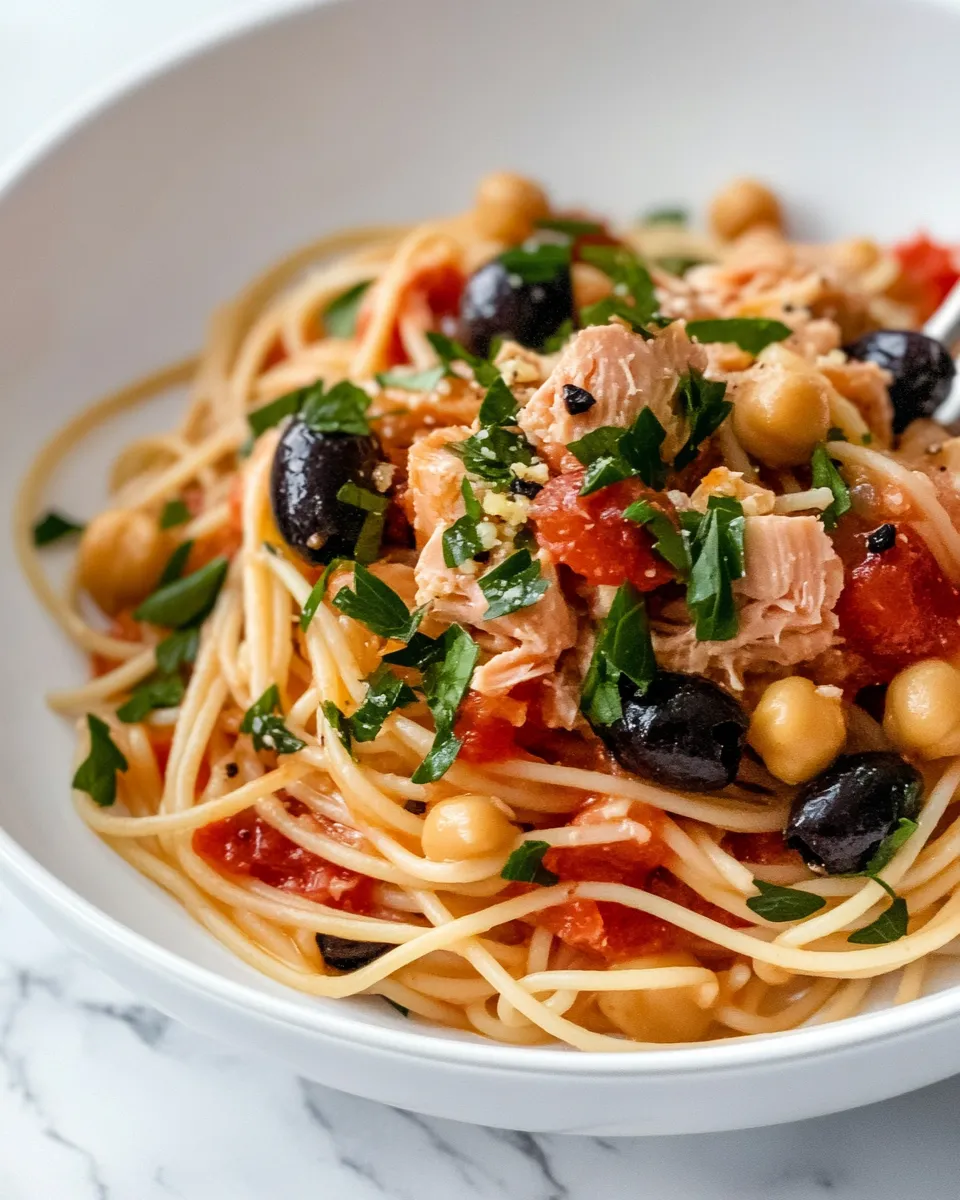 Homemade 15-Minute Tuna Puttanesca (Anchovy-Free) recipe photo