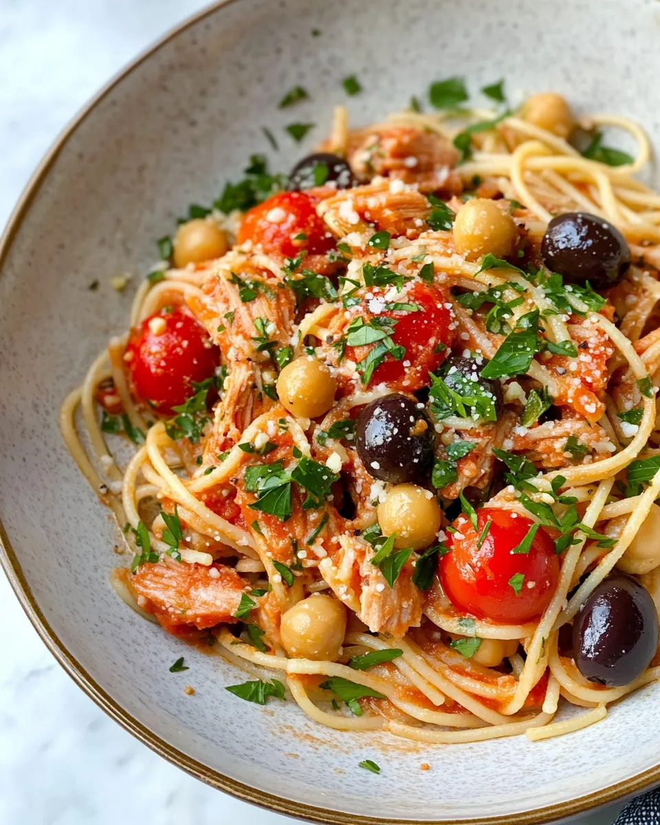 Classic 15-Minute Tuna Puttanesca (Anchovy-Free) dish photo