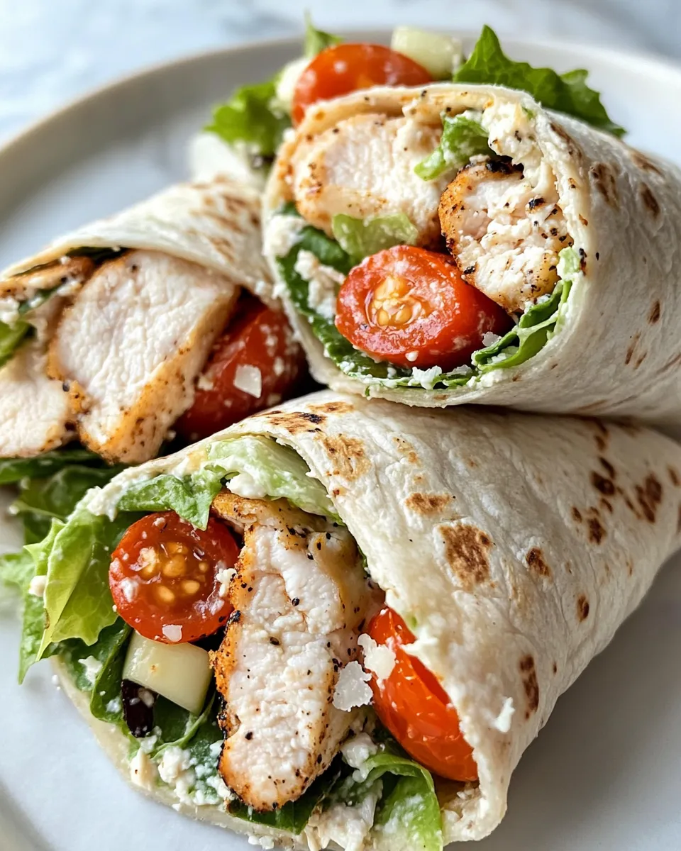 Easy 20-Min Crispy Chicken Caesar Wraps recipe photo