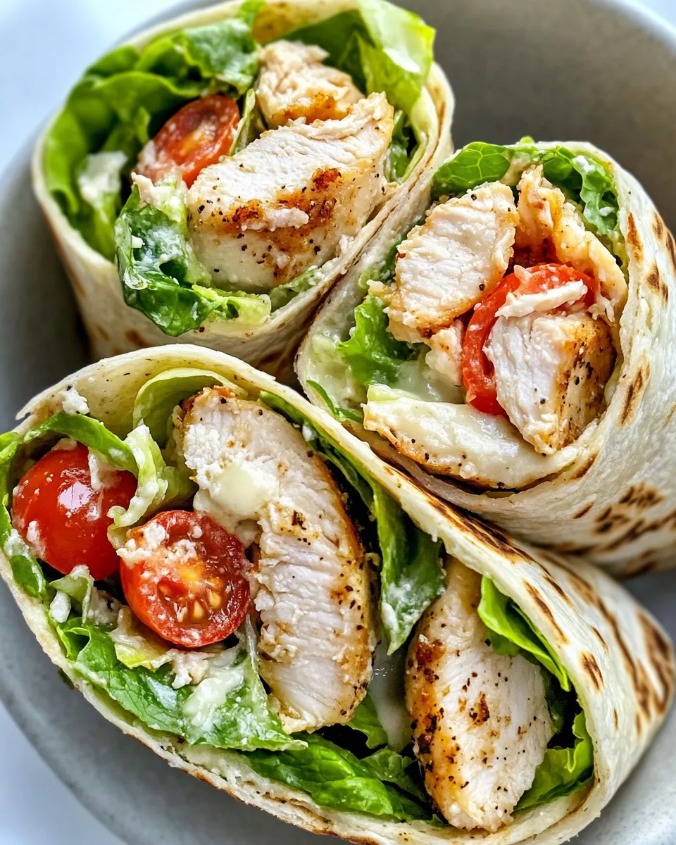 Delicious 20-Min Crispy Chicken Caesar Wraps dish photo