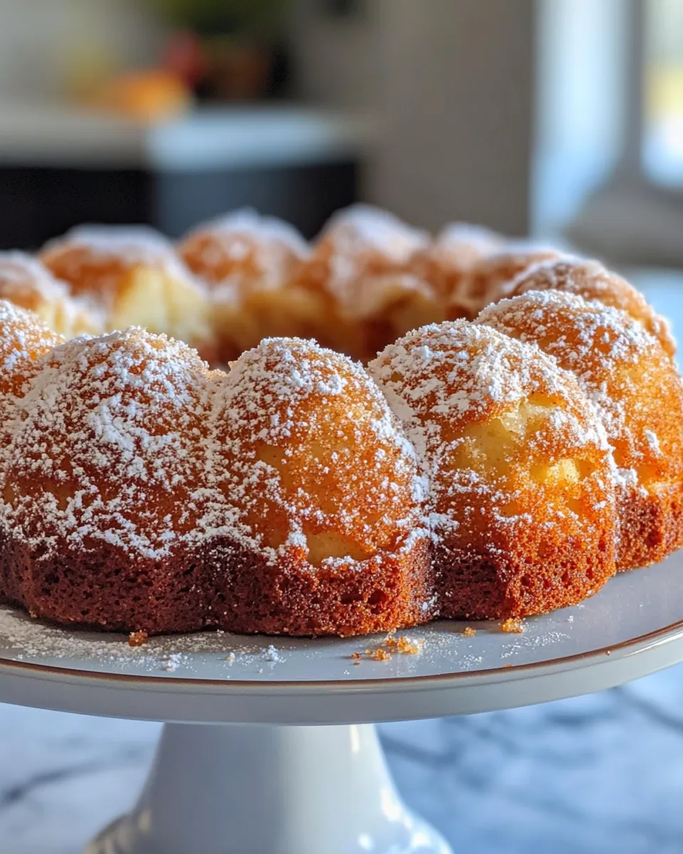 Homemade Apple Cider Donut Cake with Cinnamon Sugar photo
