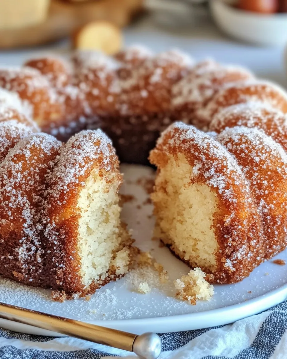 Delicious Apple Cider Donut Cake with Cinnamon Sugar dish photo