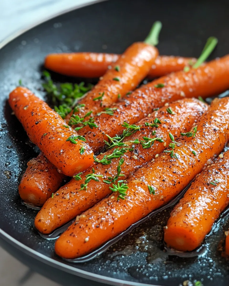 Homemade Apple Cider Glazed Carrots with Thyme recipe photo